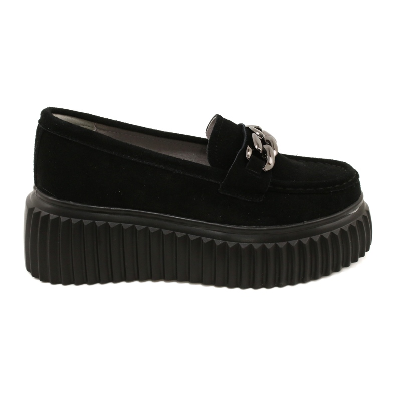 Mocassins en daim Filippo DP4450 BK le noir