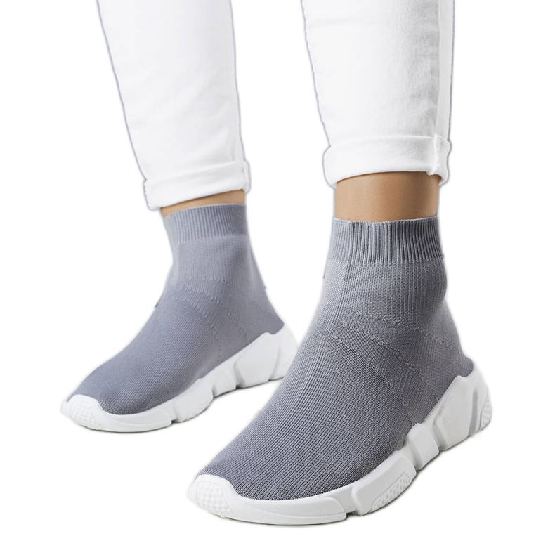 Baskets montantes grises William Baskets montantes grises William