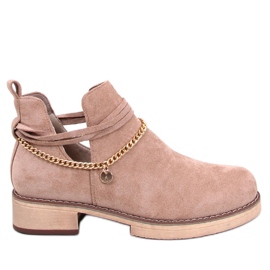 BM Boots ajourées Spring Sienna Kaki beige BM Boots ajourées Spring Sienna Kaki beige