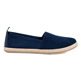 W. Potocki Espadrilles en daim Potocki femme bleu marine bleu