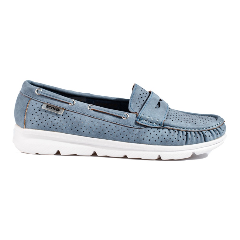 Mocassins femme ajourés Shelovet bleu Mocassins femme ajourés Shelovet bleu
