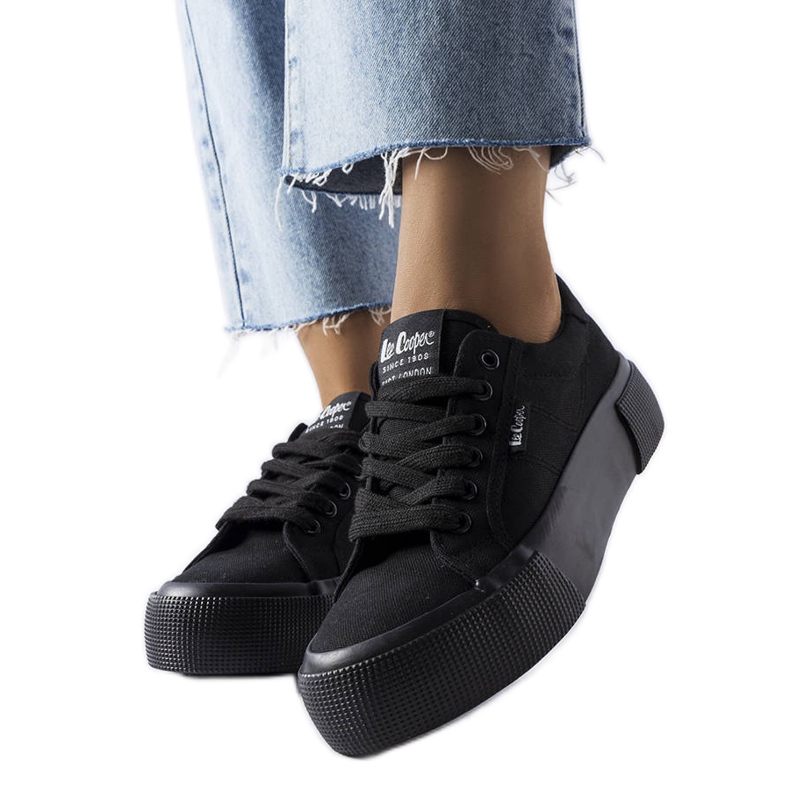 Baskets noires Lee Cooper LCW-22-31-0885L le noir Baskets noires Lee Cooper LCW-22-31-0885L le noir