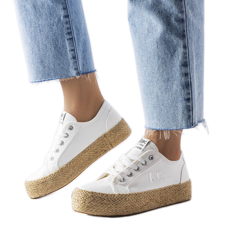 Espadrilles blanches Lee Cooper LCW-23-31-1796L