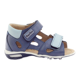Sandales en cuir Bartuś bleu
