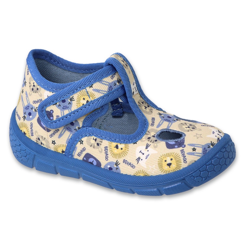 Befado chaussures pour enfants 630P006 beige bleu
