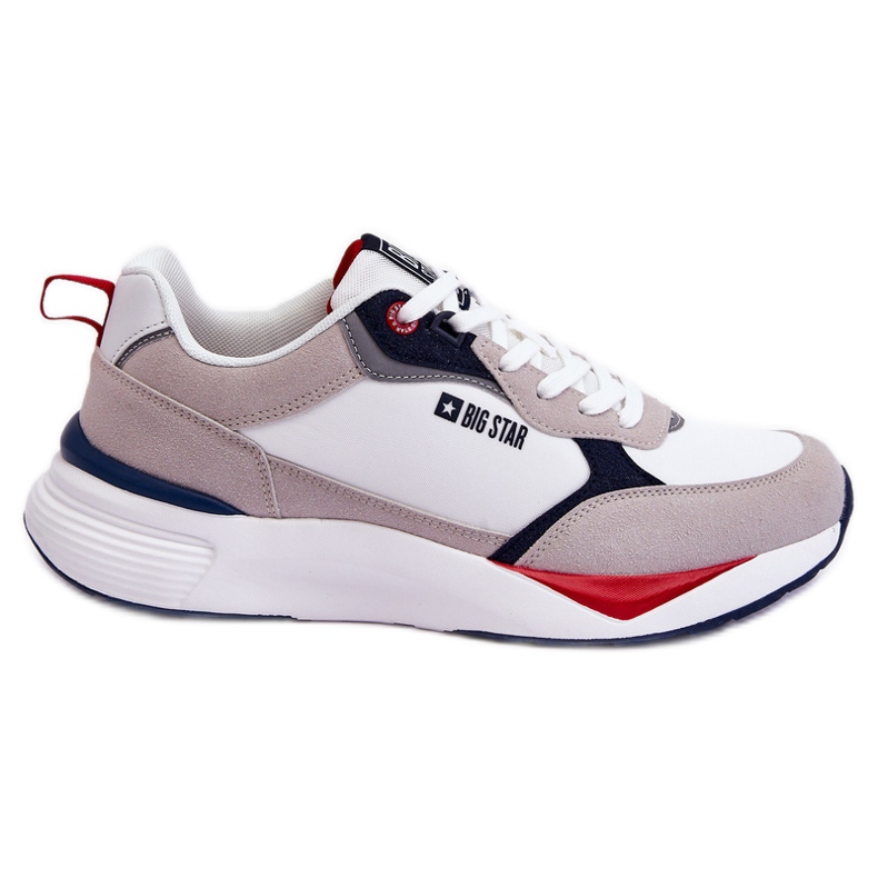 Chaussures de Sport Homme Memory Foam Big Star LL174235 Blanc-Gris blanche