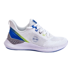 Baskets confortables pour hommes en mousse à mémoire de forme Big Star LL174102 Blanc blanche
