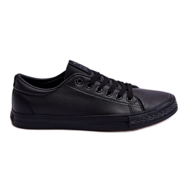 Baskets classiques à lacets pour hommes Noir Hank le noir