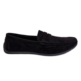 Mocassins en daim pour hommes Noir Mack