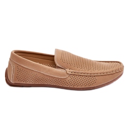 Mocassins Classiques en Daim pour Homme Beige Felixo