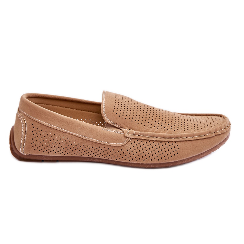Mocassins Classiques en Daim pour Homme Beige Felixo