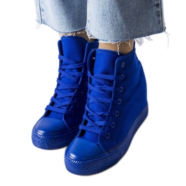 BM Baskets compensées bleues de Groussay