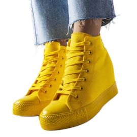 BM Baskets compensées jaunes de Groussay
