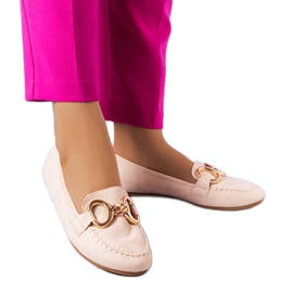 Mocassins classiques beiges de Pitre