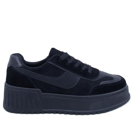 BM Baskets plateforme Foret Noir le noir