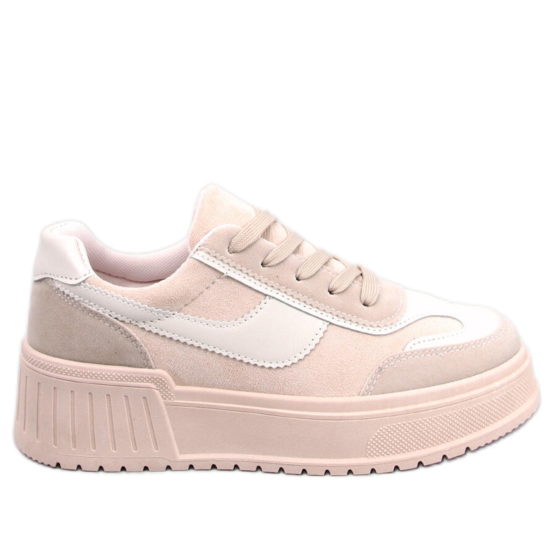 BM Baskets plateforme Forêt Beige