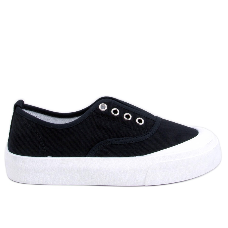 BM Baskets Kamio noires, femmes le noir