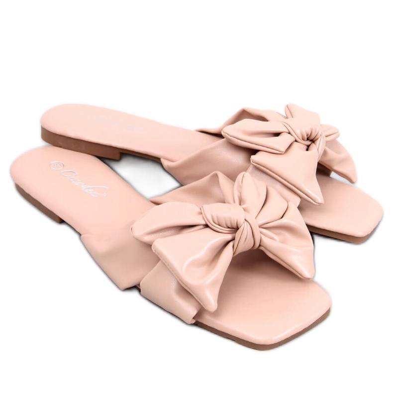 Claquettes Minnen Nude Bow rose