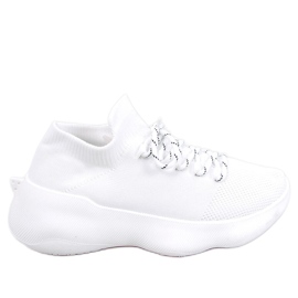 Baskets chaussettes Callens Bianco blanche