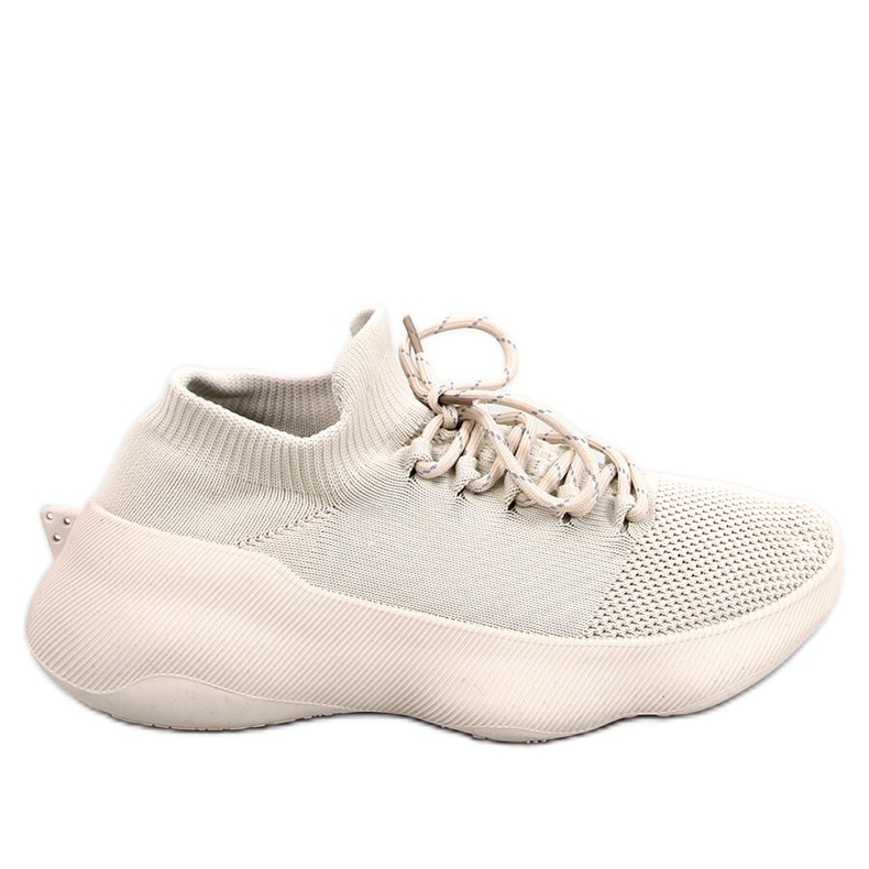 Callens Baskets chaussettes beiges Callens Baskets chaussettes beiges