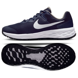 Chaussures Nike Revolution 6 Jr. DD1096-400 blanc