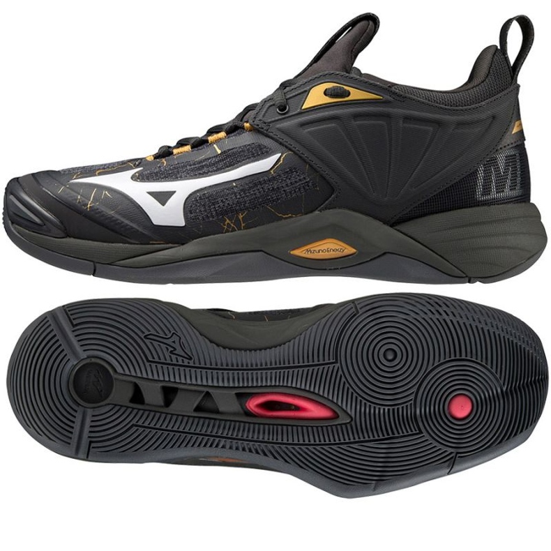Chaussures Mizuno Wave Momentum 2 M V1GA211241 le noir le noir