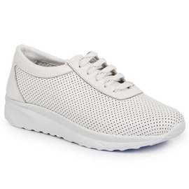 Chaussures femme cuir blanc ajouré T.Sokolski W22-382