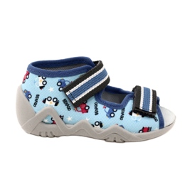 Befado chaussons enfants avec velcro, bleu 350P036 Befado chaussons enfants avec velcro, bleu 350P036