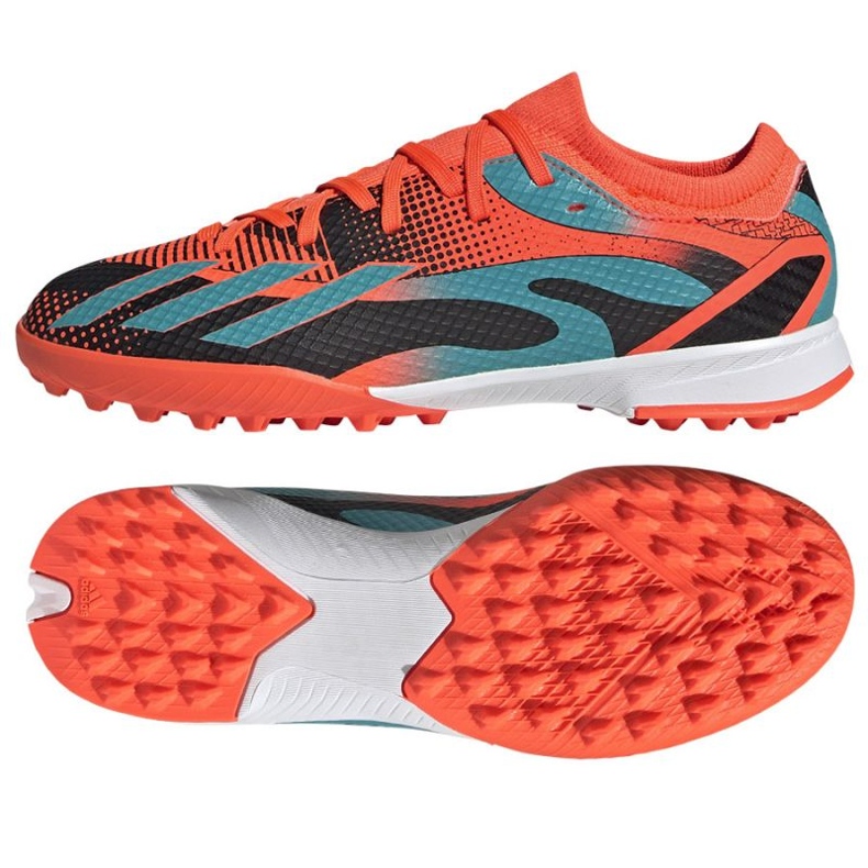 Chaussures de football Adidas X Speedportal Messi.3 Tf Jr GZ5141 orange oranges et rouges