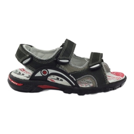 Bartek Sandals Leather Sports Boys 19108 noir