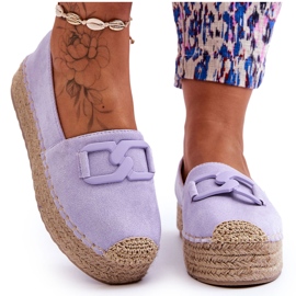 Espadrilles à plateforme classiques pour femmes Violet Maurine