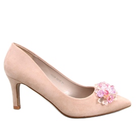 Seastar Escarpins en daim cloutés Breinne Beige