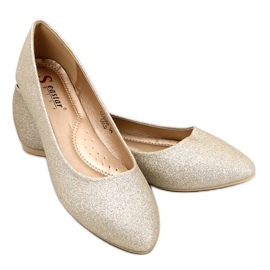 Seastar Ballerines à paillettes Chiesa Gold d'or