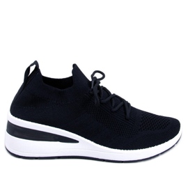 PA1 Baskets compensées cachées noires Croft le noir