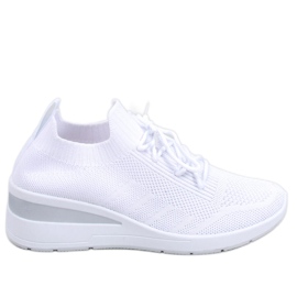 PA1 Baskets compensées cachées Croft White blanche