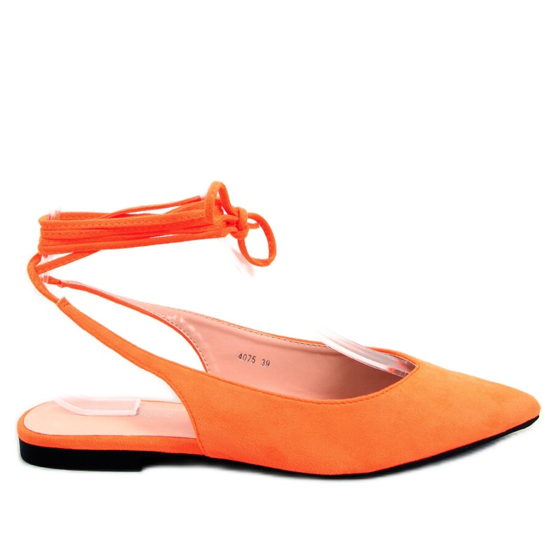 PA1 Ballerines à lacets Dentoni Orange
