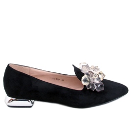 PA1 Mocassins Lords avec pierres Falconi Black noir