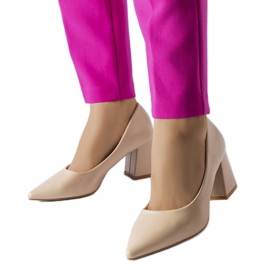 Escarpins à talons Fanchon beiges