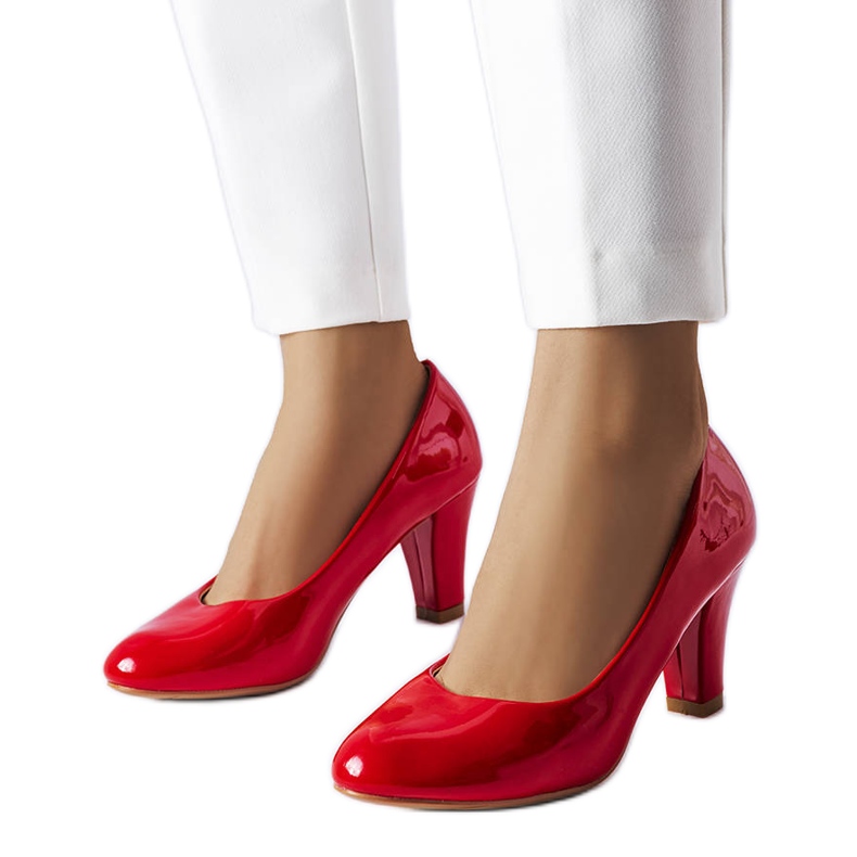 Escarpins vernis rouges Burkett