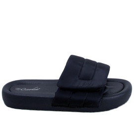 PA1 Pantoufles Cueto en nylon noir le noir