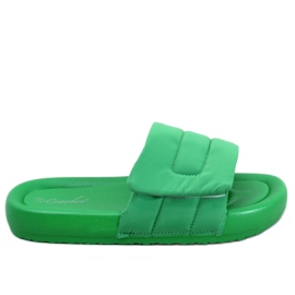 PA1 Claquettes en nylon vert Cueto