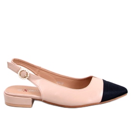 Seastar Ballerines à talon ouvert de Sanaz Beige