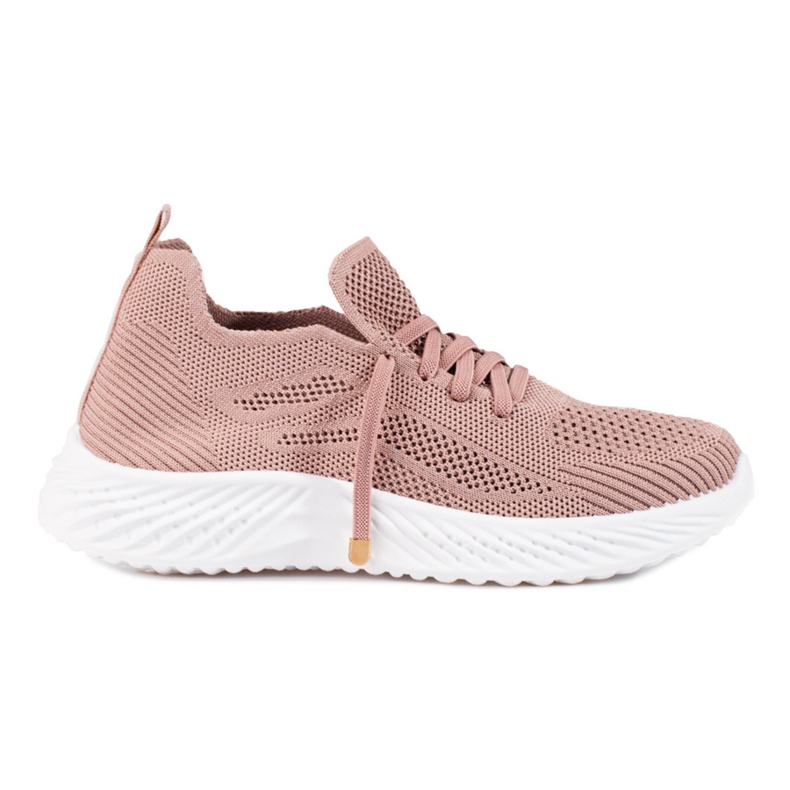 Chaussures de sport textile femme Shelovet rose poudré Chaussures de sport textile femme Shelovet rose poudré