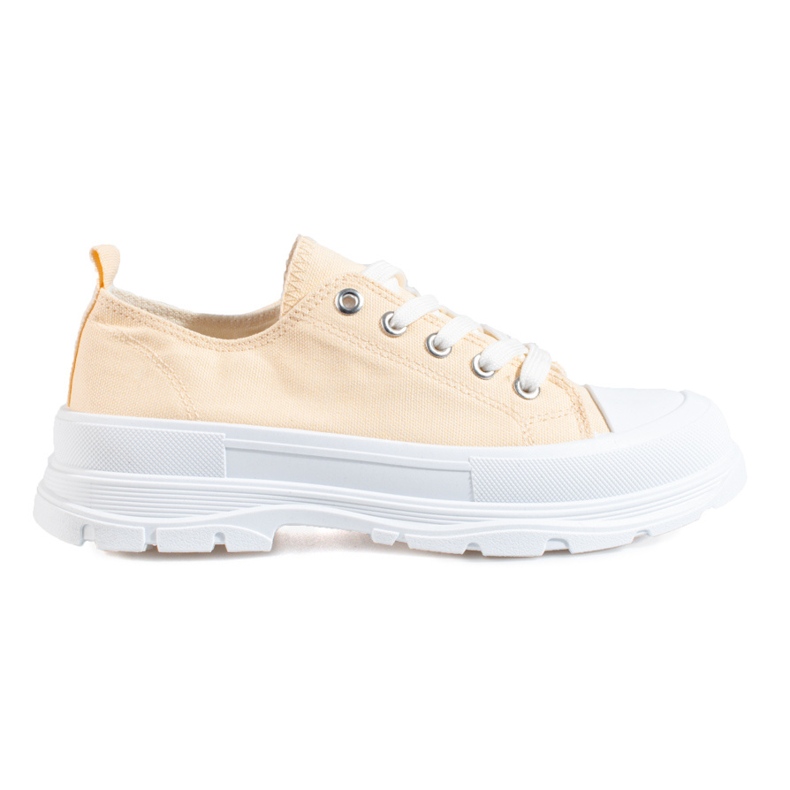 Baskets plateforme femme Shelovet beige