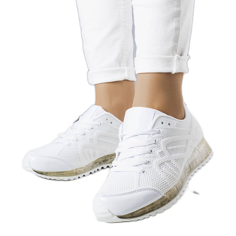 PA1 Baskets blanches avec une semelle Durandana à la mode