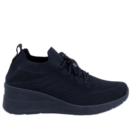 PA1 Paquet Baskets compensées noires le noir