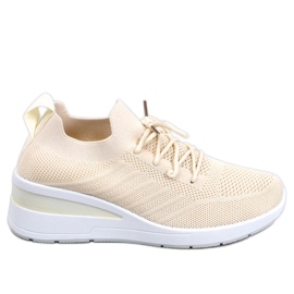 PA1 Paquet Baskets compensées beiges PA1 Paquet Baskets compensées beiges