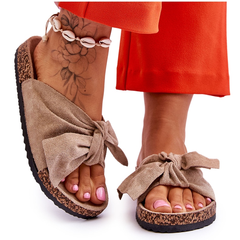 PS1 Chaussons Wendy en liège beige foncé PS1 Chaussons Wendy en liège beige foncé