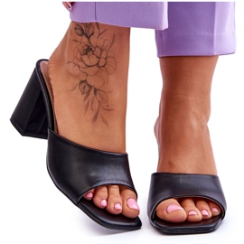 Chaussons Classiques en Cuir pour Femme Noir Loara