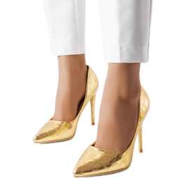 Épingles dorées ornées d'un gaufrage Raison